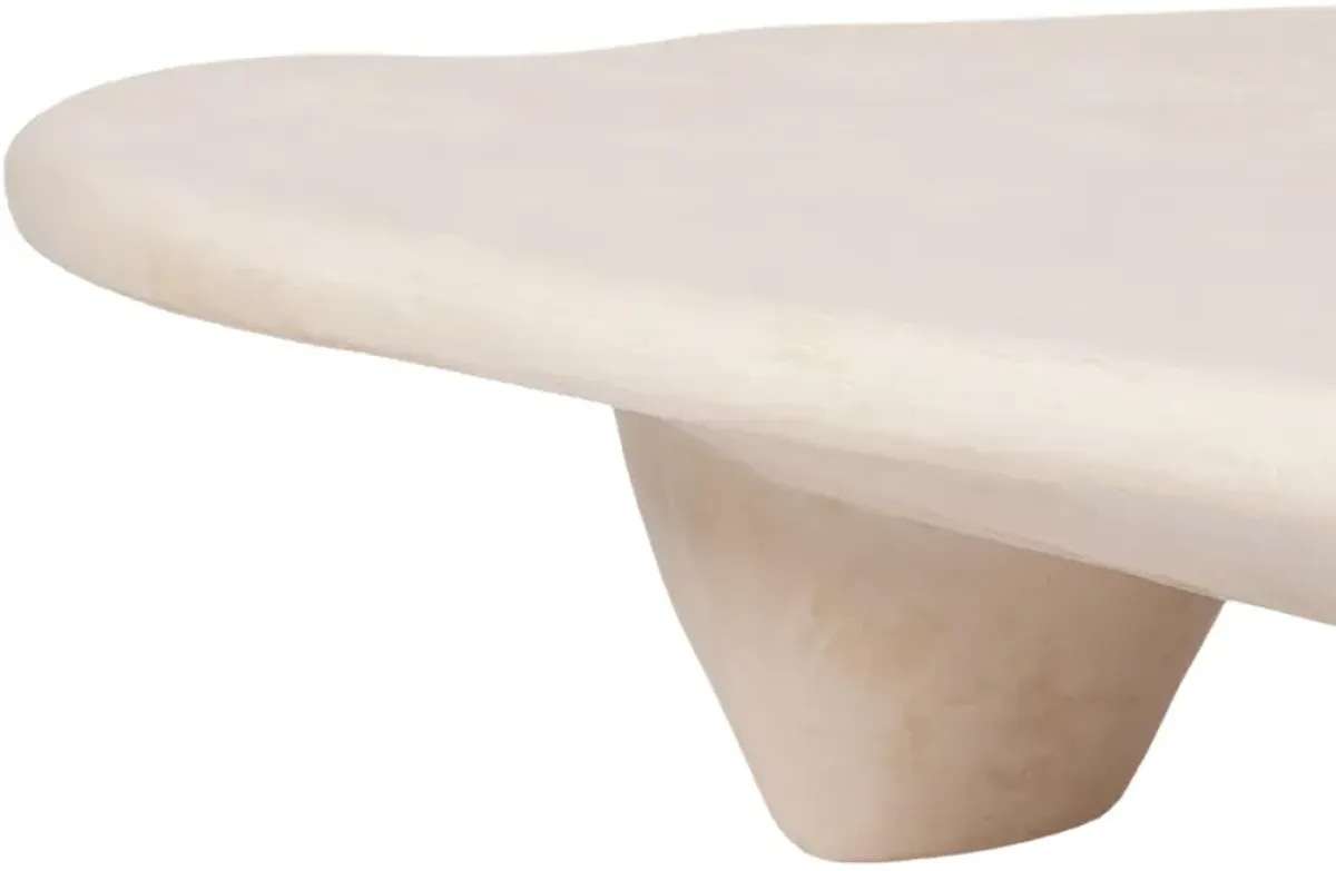 Athen Nude Faux Stone Coffee Table