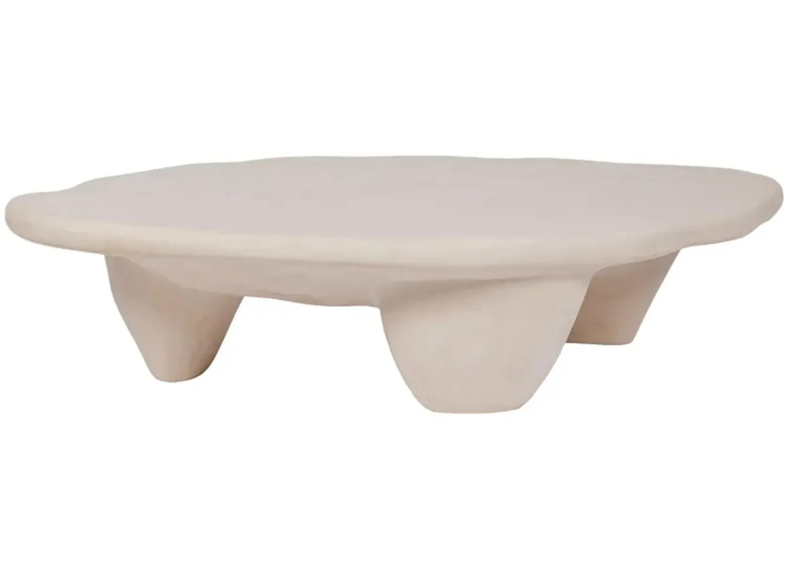 Athen Nude Faux Stone Coffee Table