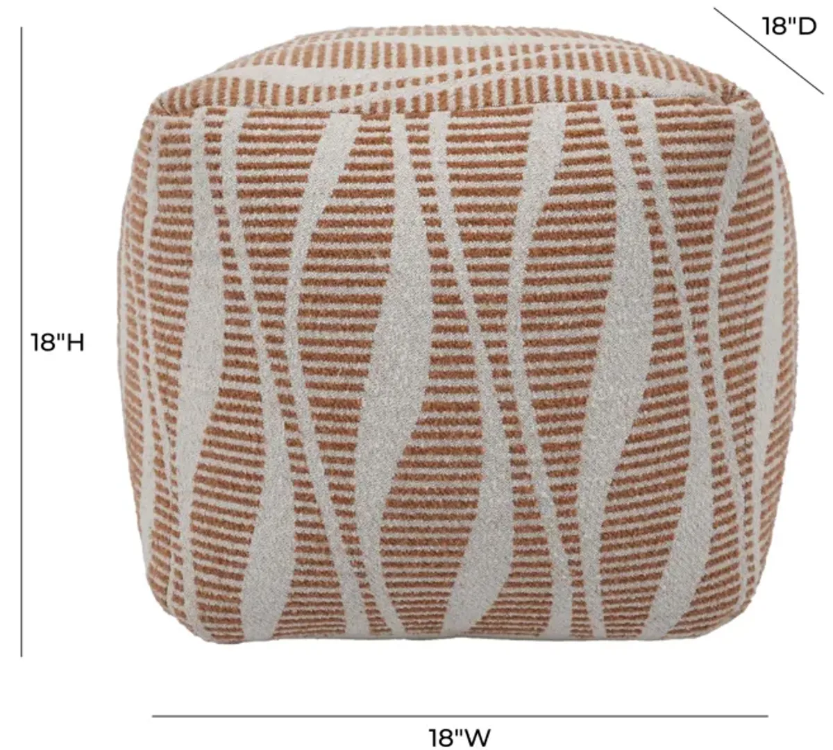 Ember Woven Pouf