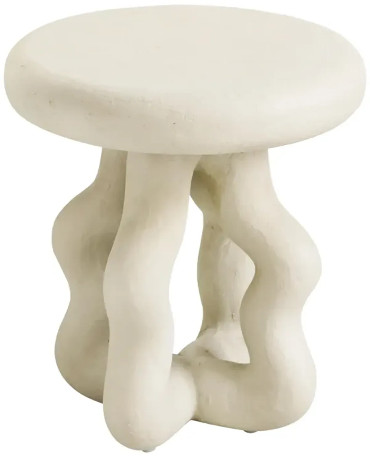 Maddie Cream Textured Side Table