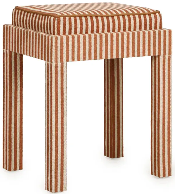 Kora Terracotta Cotton Jute Designer Stool