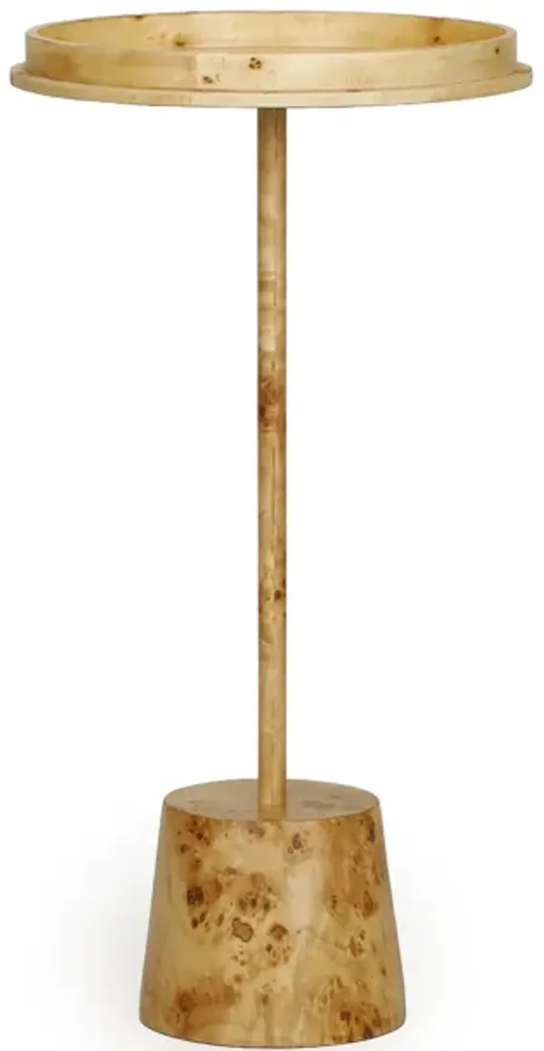 Destin Natural Burl Side Table