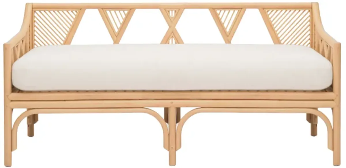 Jayla Natural Rattan Bench