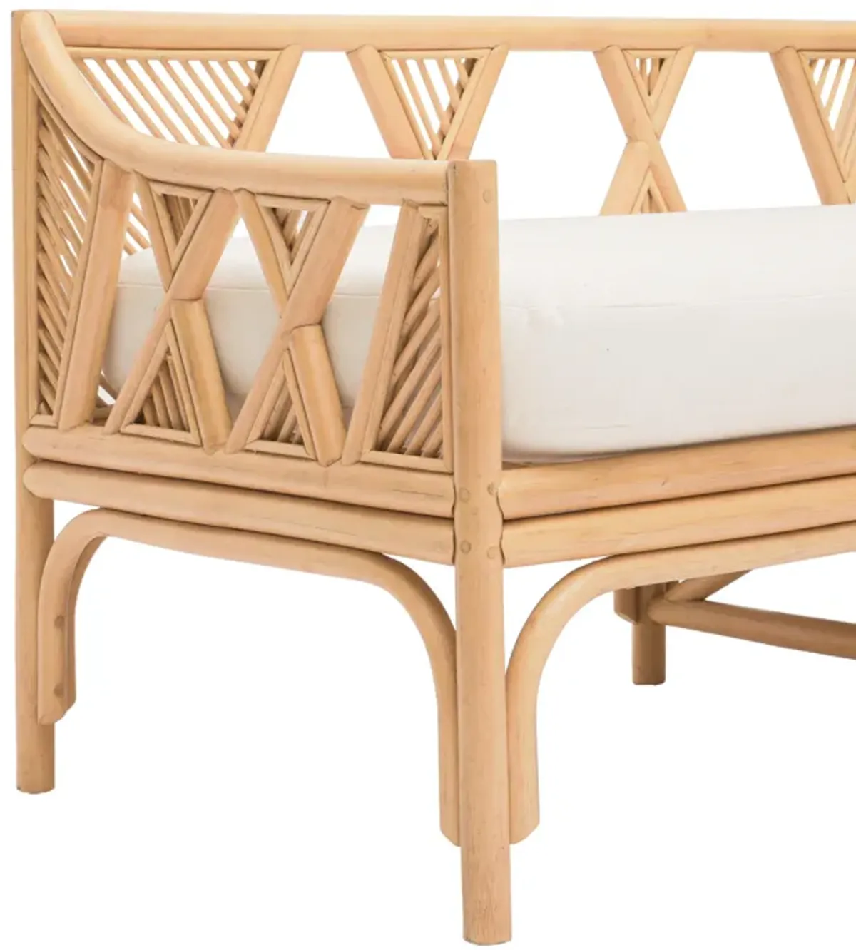 Jayla Natural Rattan Bench