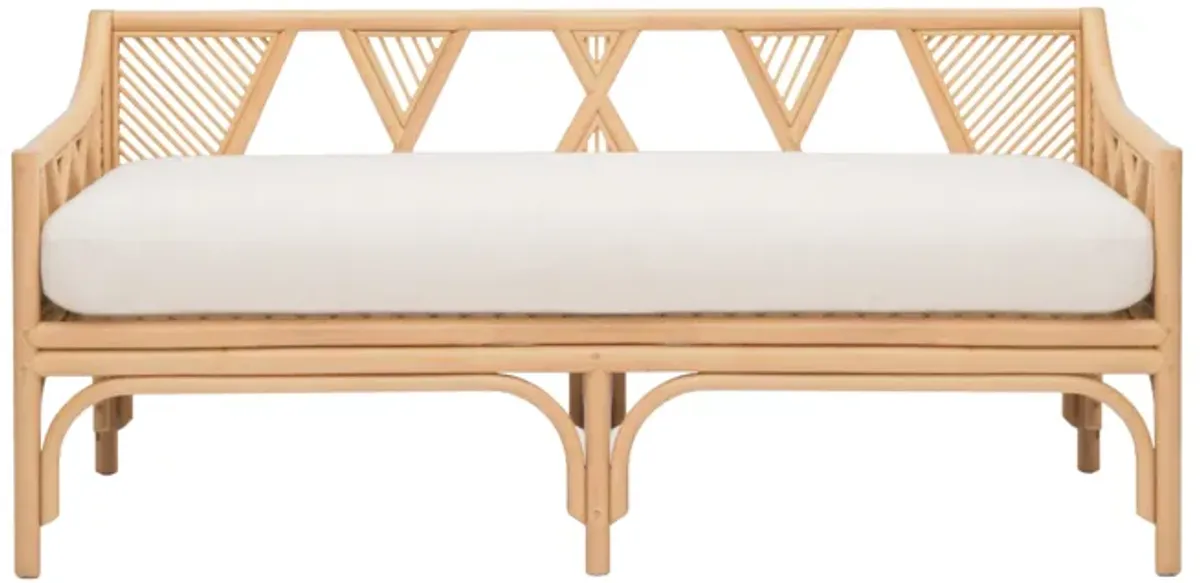 Jayla Natural Rattan Bench