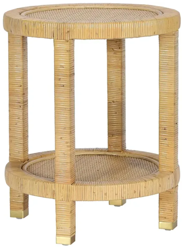 Amara Natural Rattan Side Table