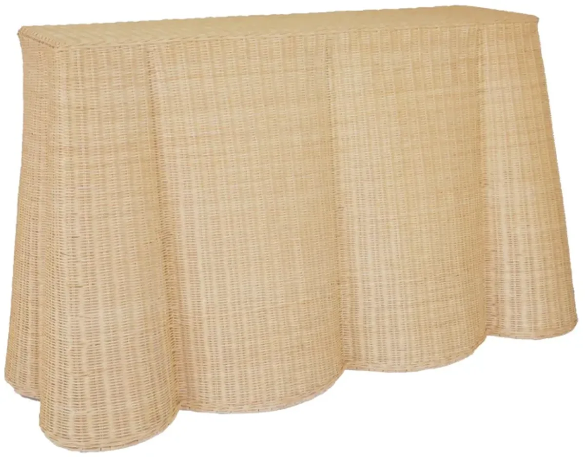 Egan Natural Rattan Console Table