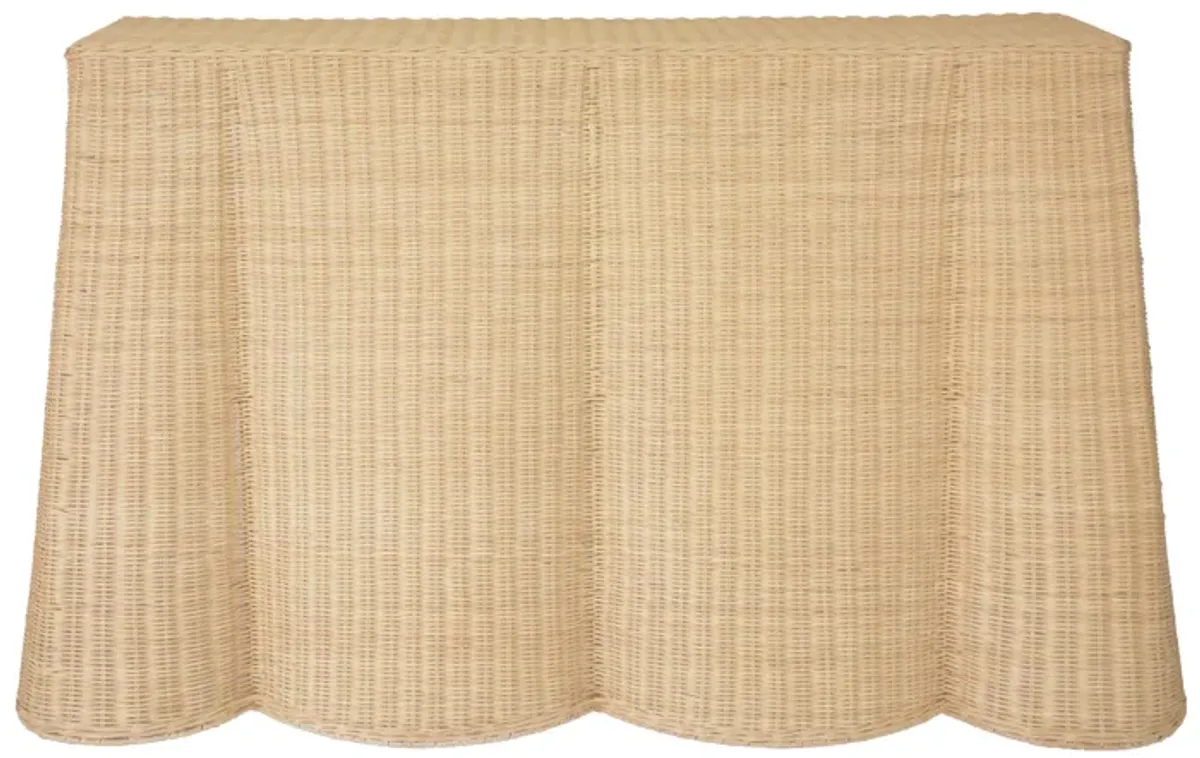 Egan Natural Rattan Console Table