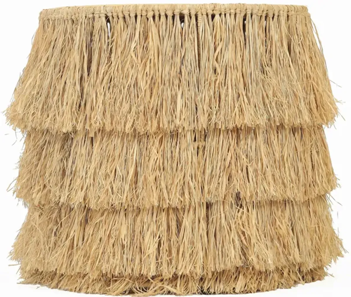 Luau Natural Rattan Round End Table