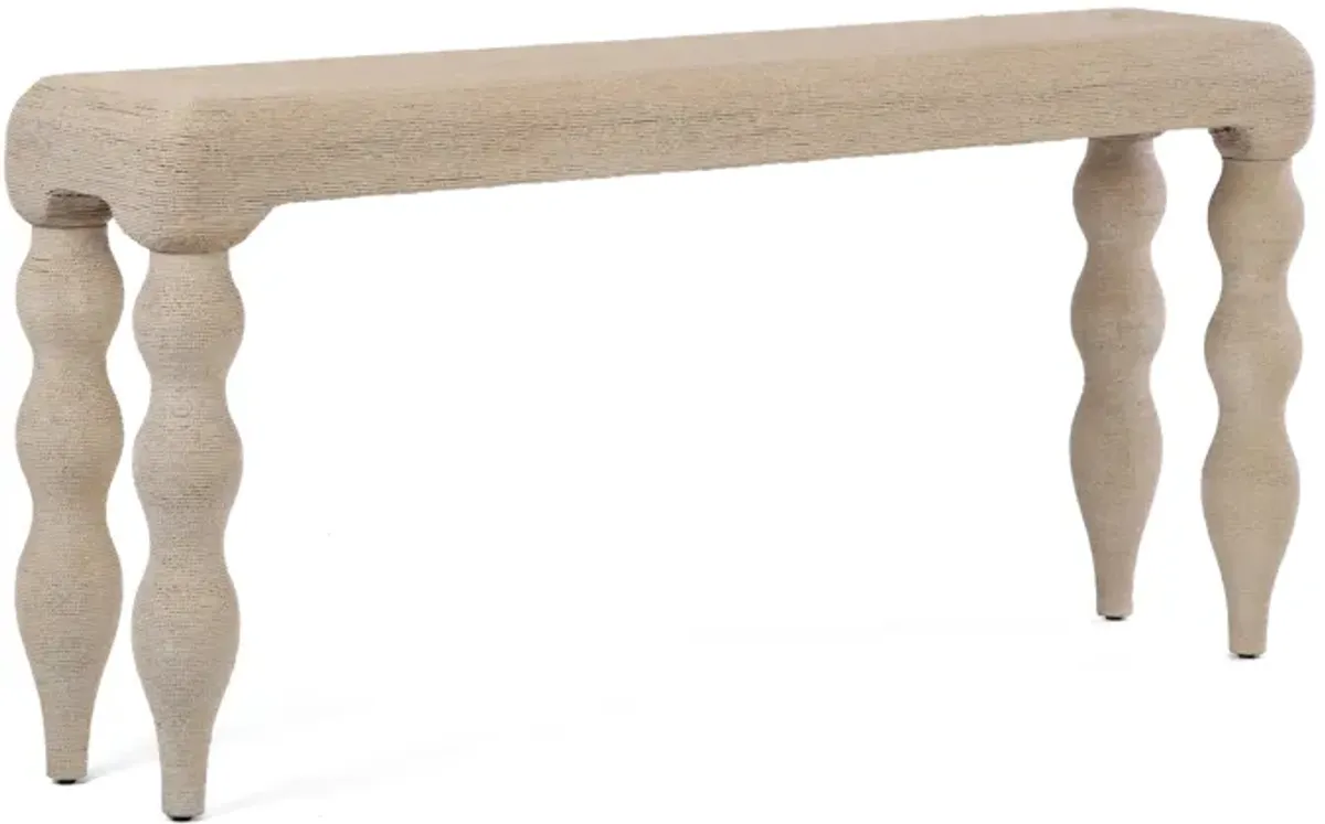 Vicky Natural Rattan Console Table
