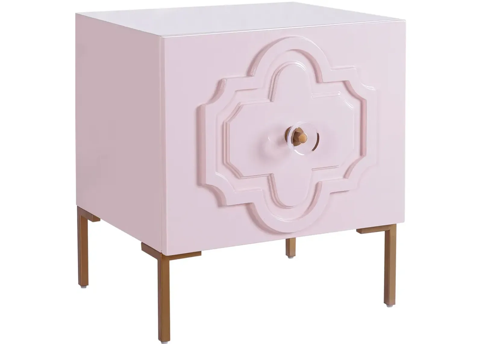 Anna Pink Lacquer Side Table