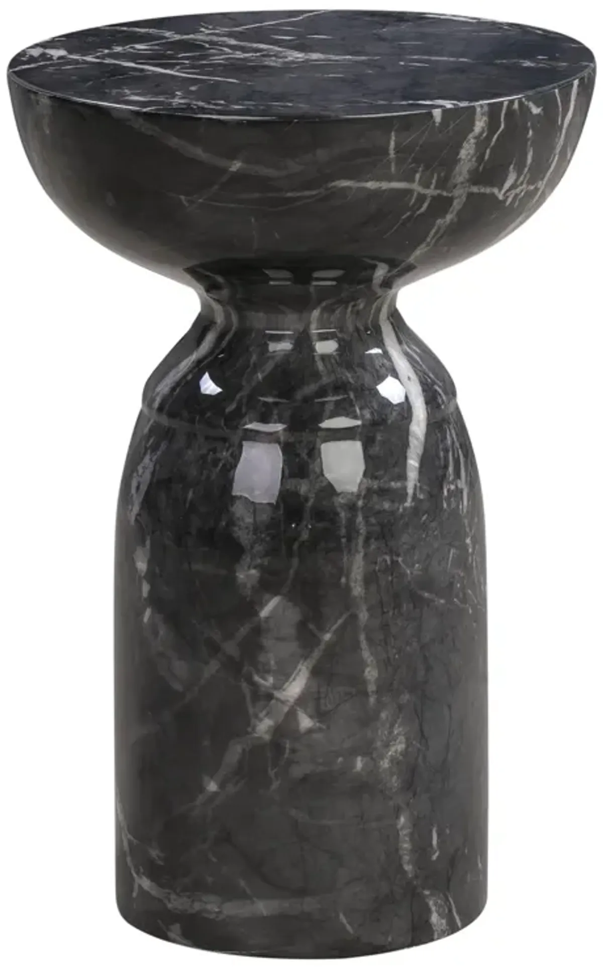 Rue Black Marble Side Table