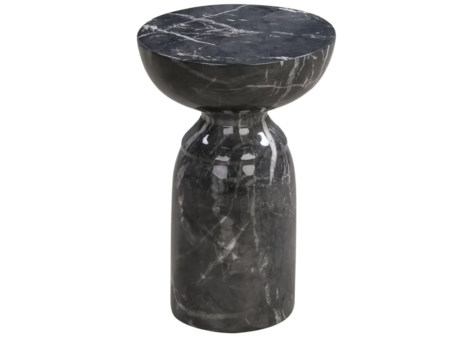 Rue Black Marble Side Table