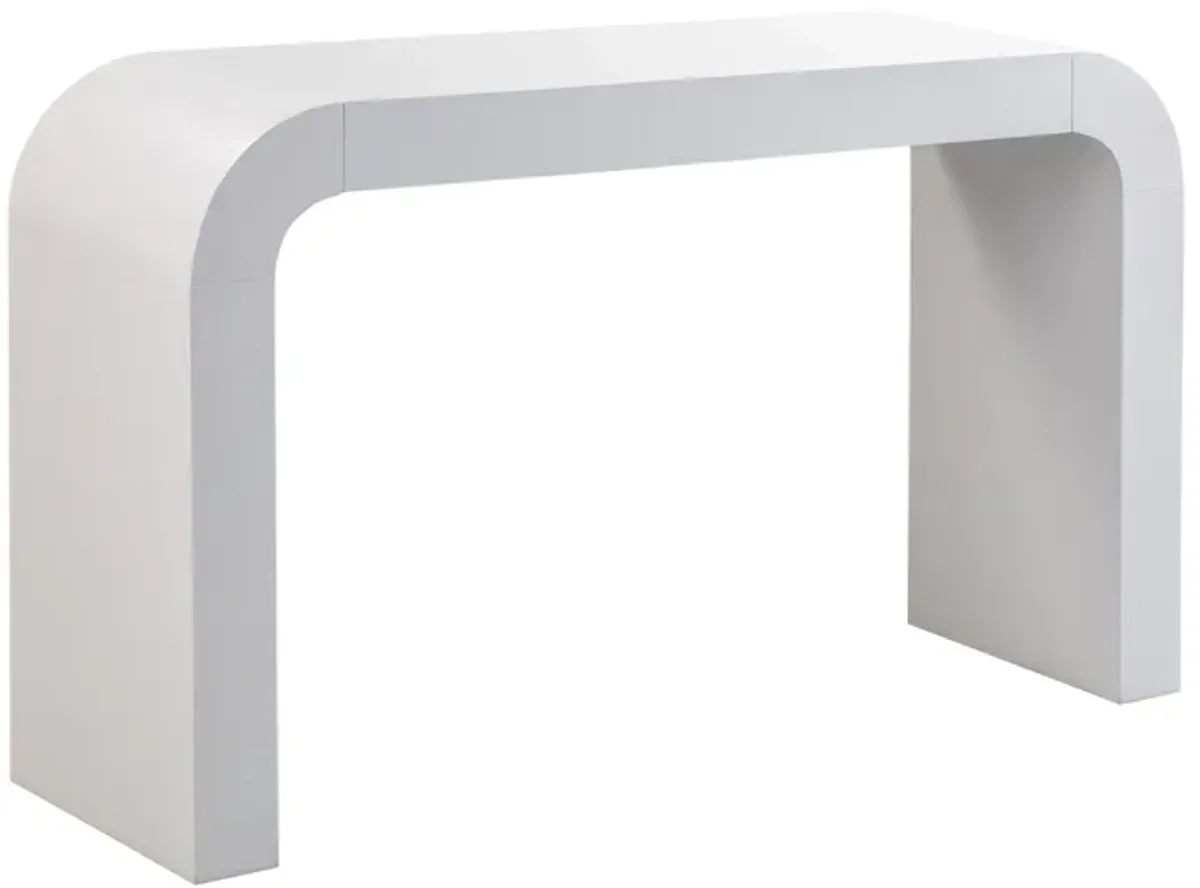 Hump White Console Table