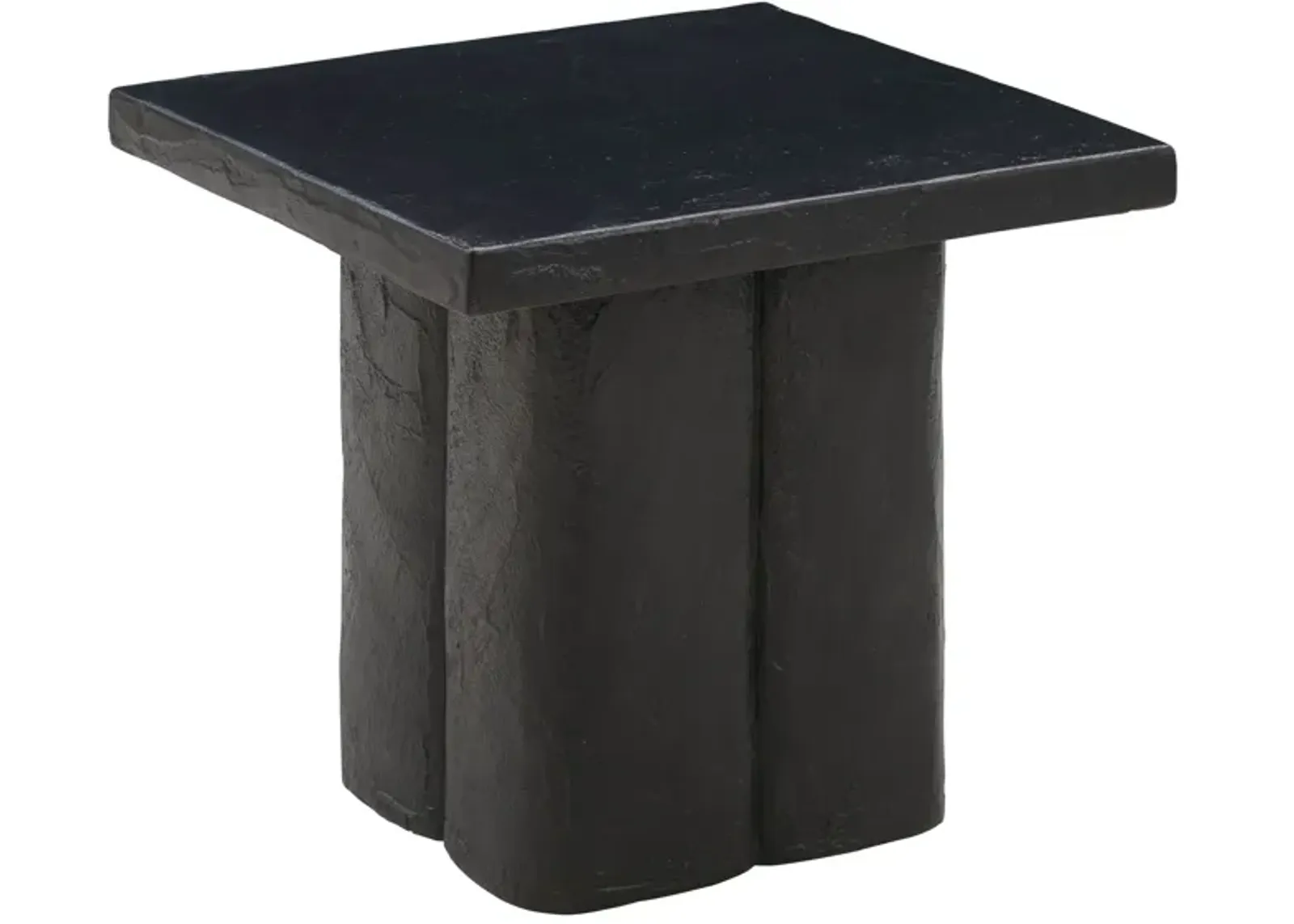 Kayla Black Concrete Side Table