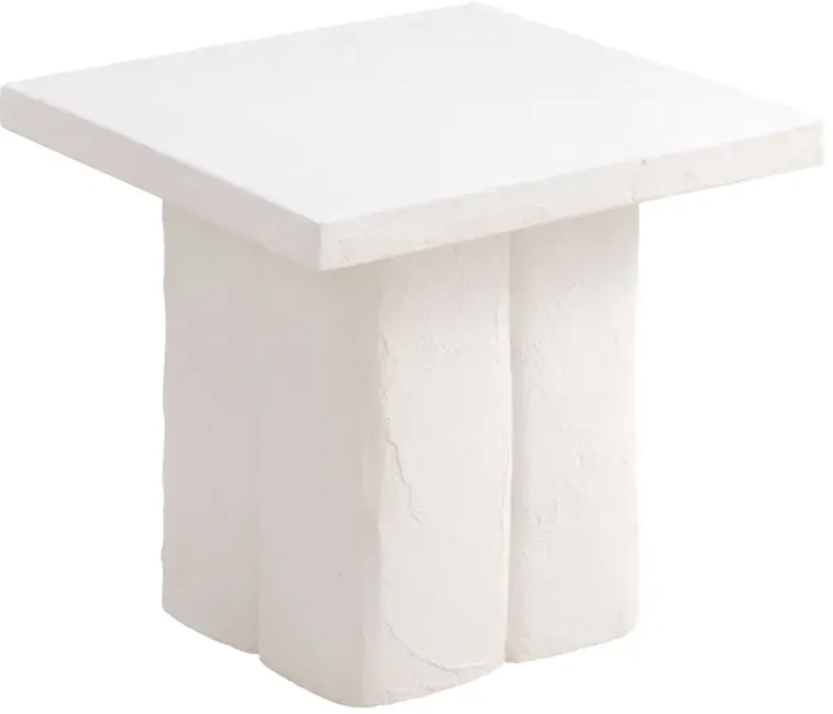 Kayla White Concrete Side Table