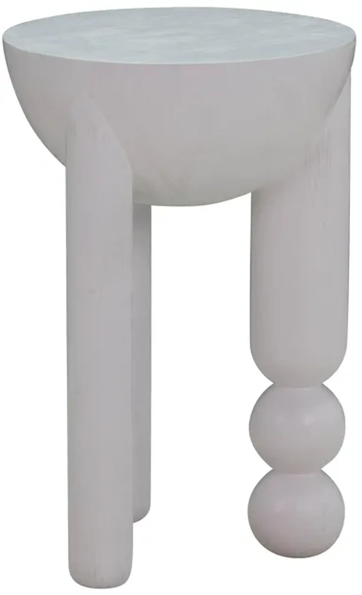 Morse White Wooden Accent Table