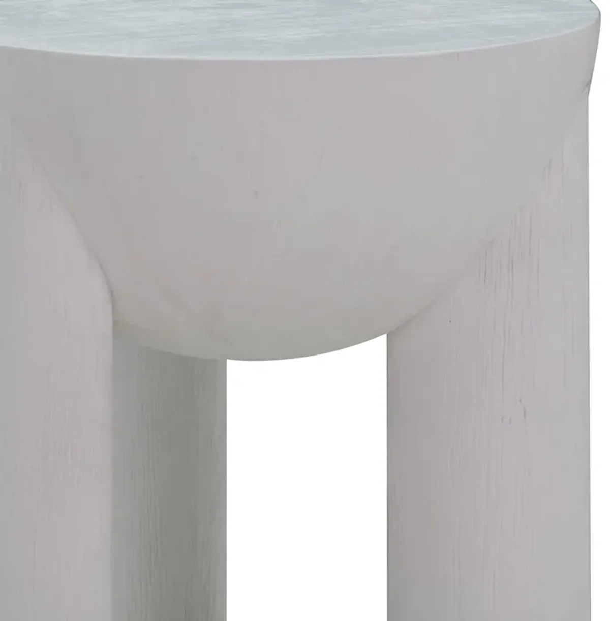 Morse White Wooden Accent Table