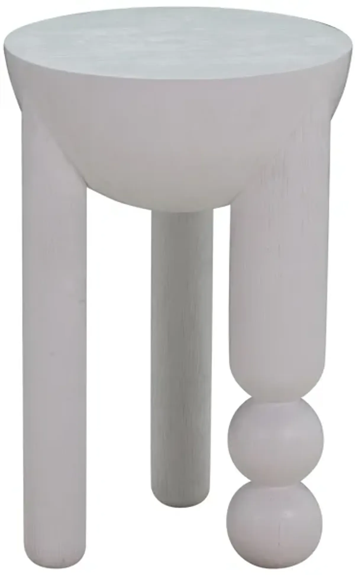 Morse White Wooden Accent Table