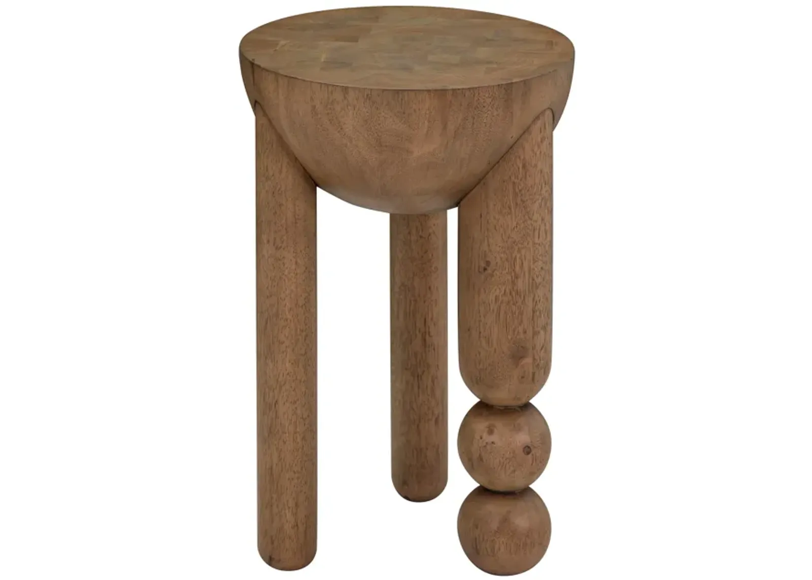 Morse Cognac Wooden Accent Table