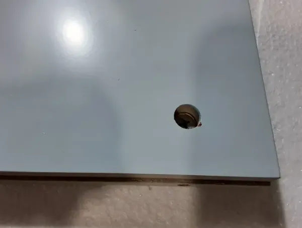 Suzie Pastel Blue & Rattan Console Table