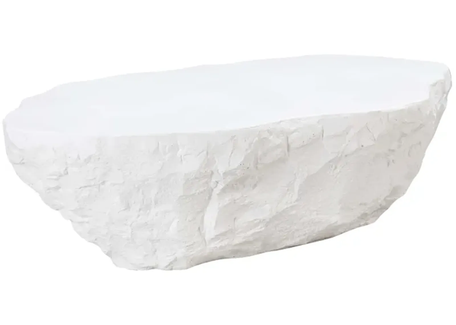 Crag White Concrete Coffee Table