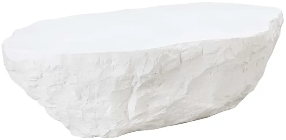 Crag White Concrete Coffee Table