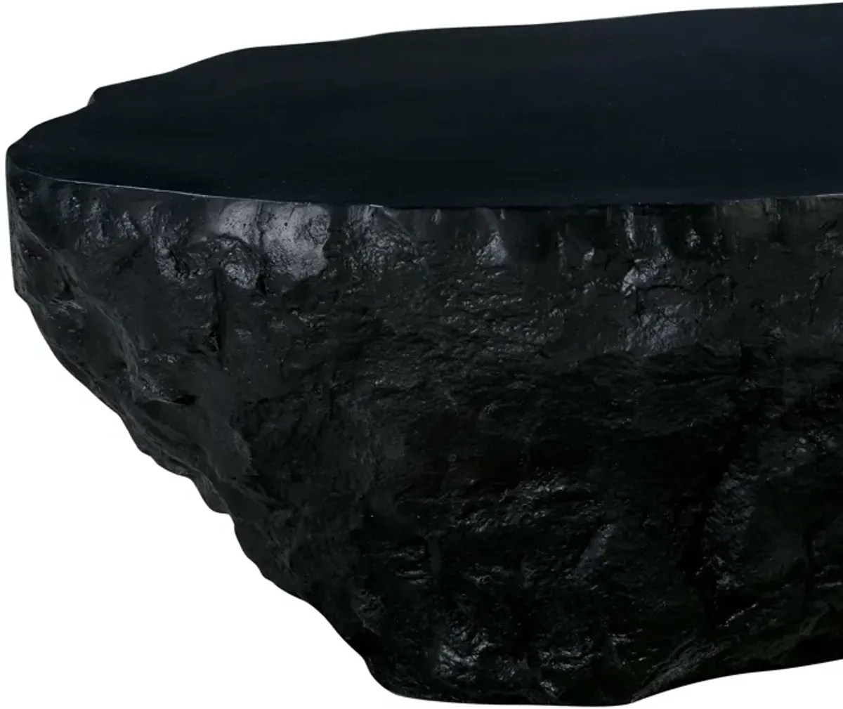 Crag Black Concrete Coffee Table