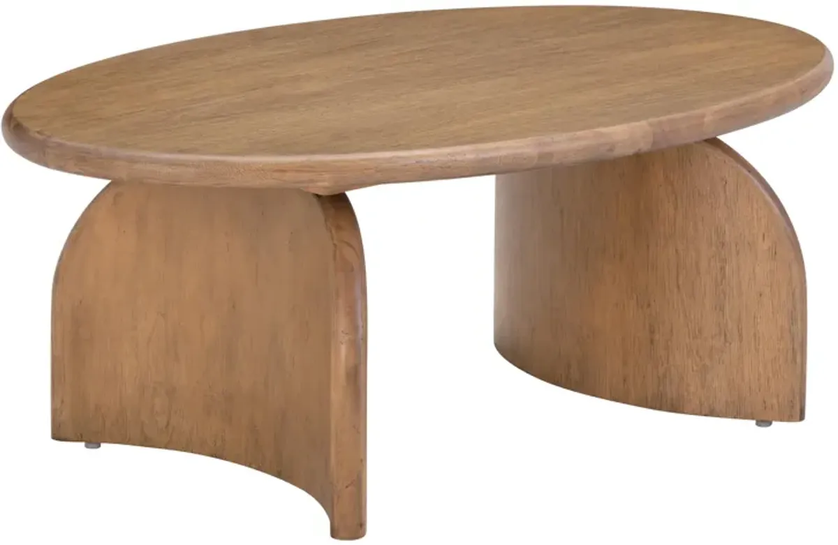 Sofia Cognac Wooden Coffee Table