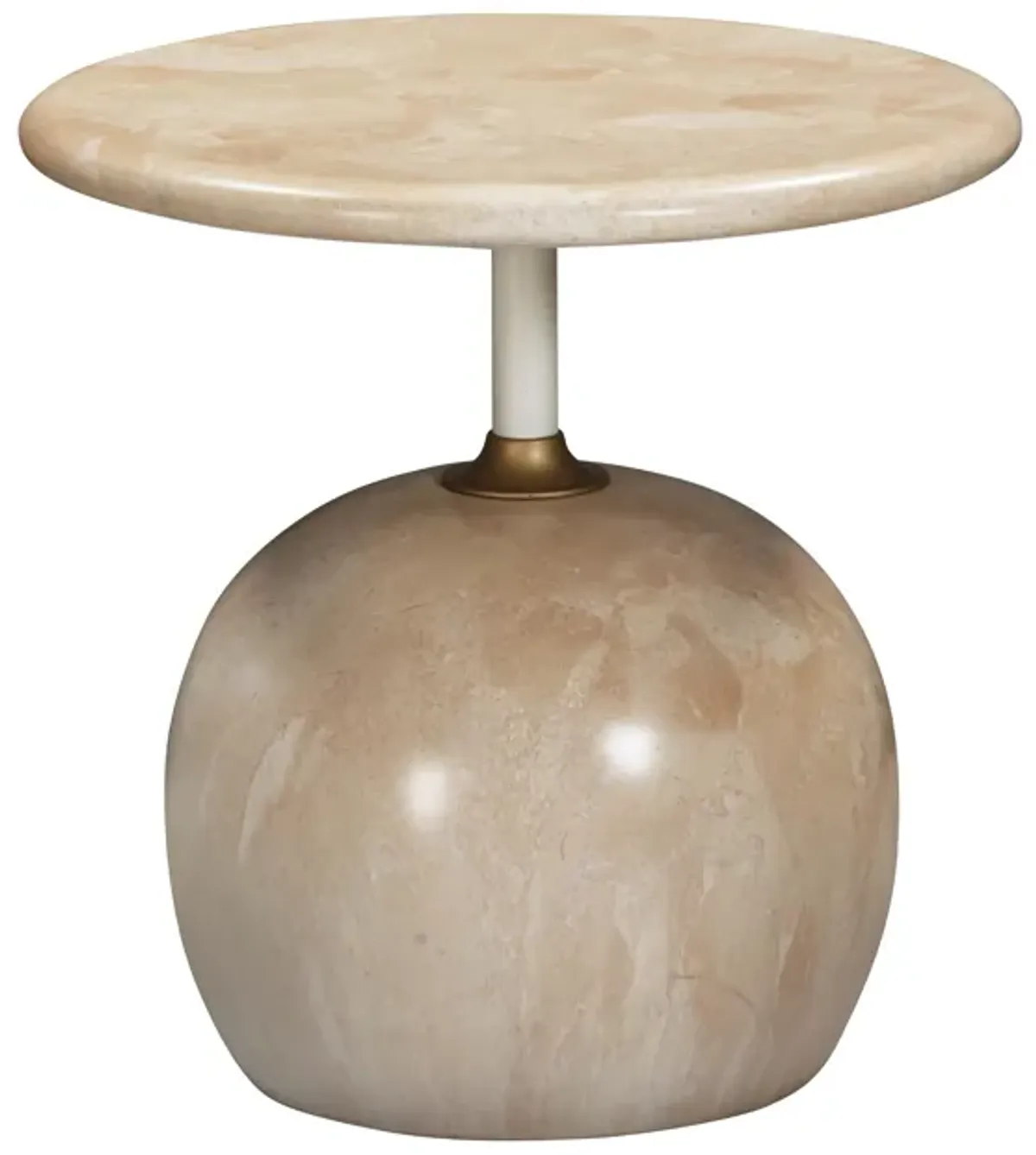 Mire Rose Faux Marble Side Table