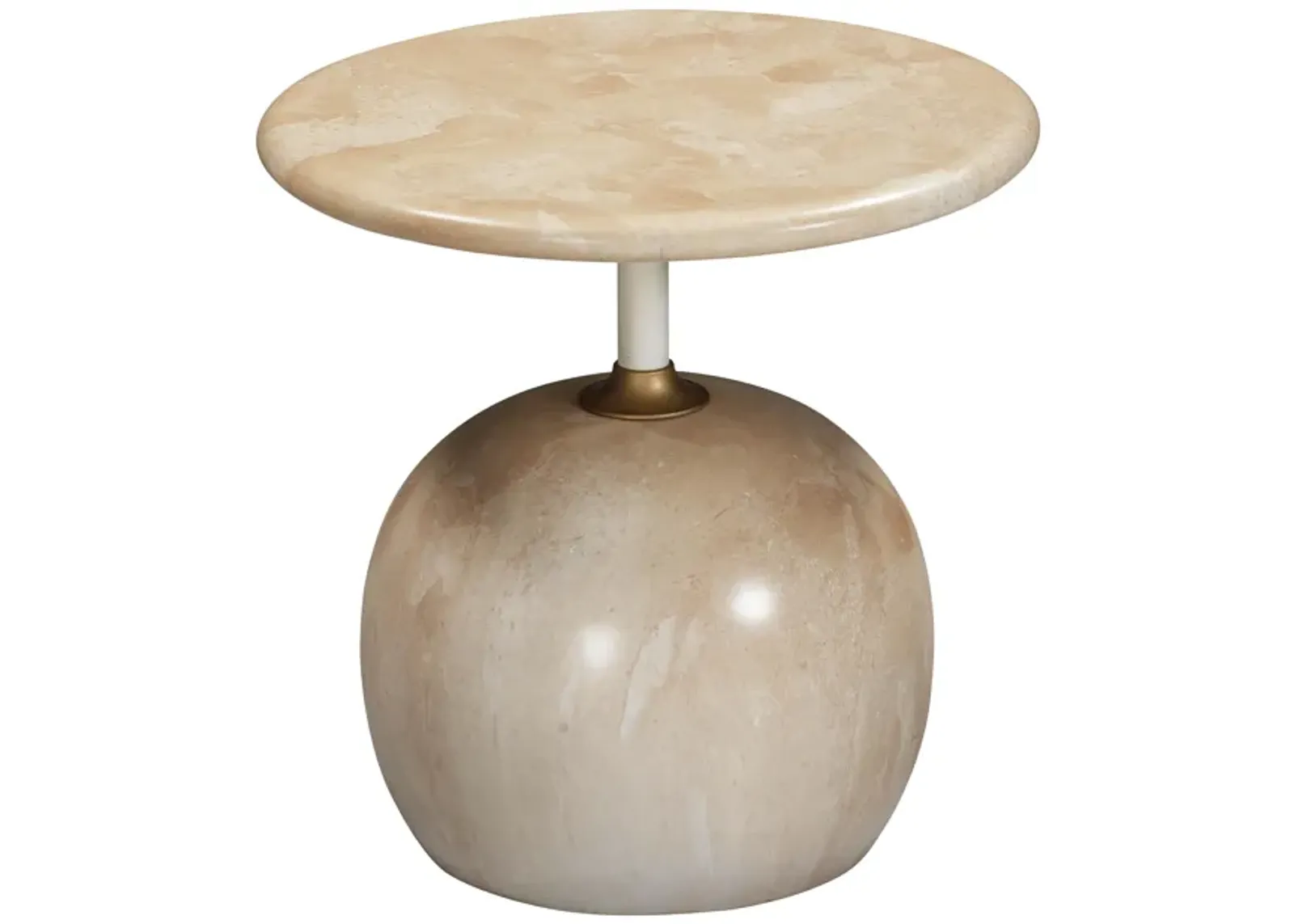 Mire Rose Faux Marble Side Table