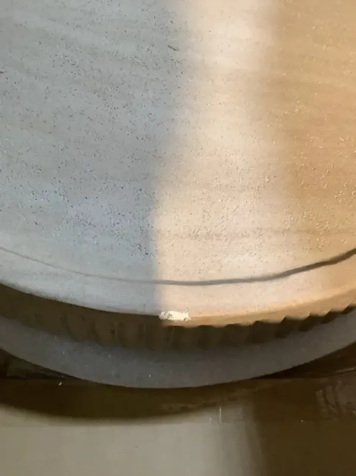 Darcy Faux Travertine Concrete Side Table