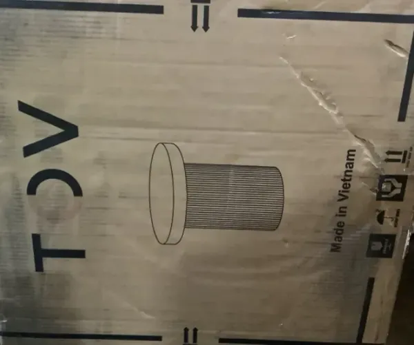 Darcy Faux Travertine Concrete Side Table