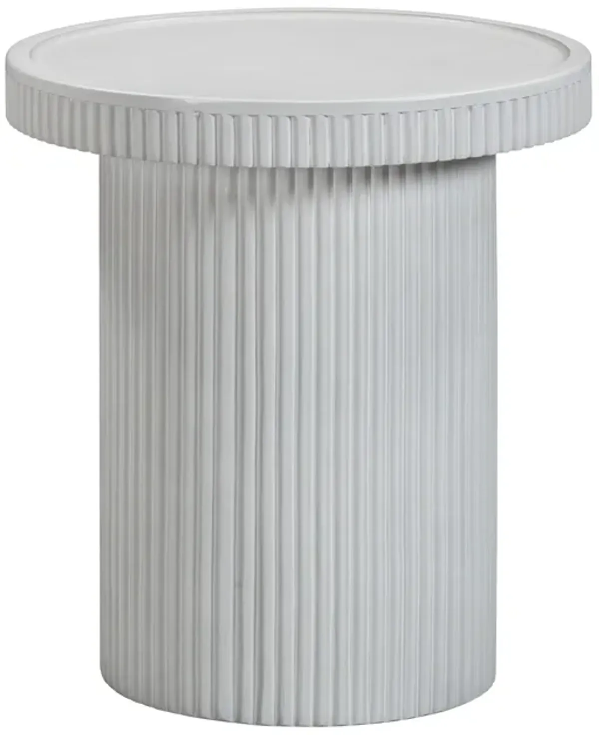 Darcy White Concrete Side Table