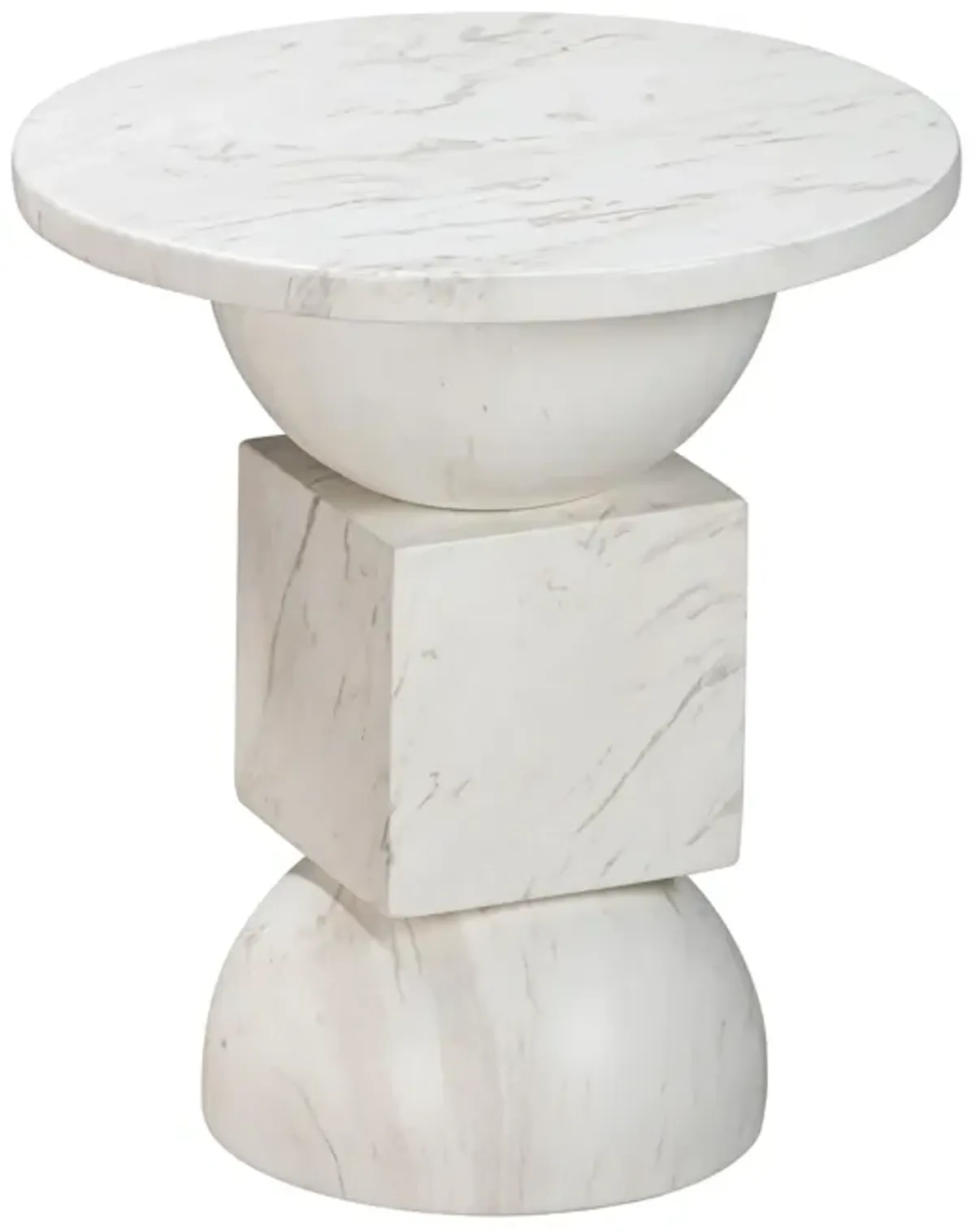 Chip Marble Print Indoor / Outdoor Side Table