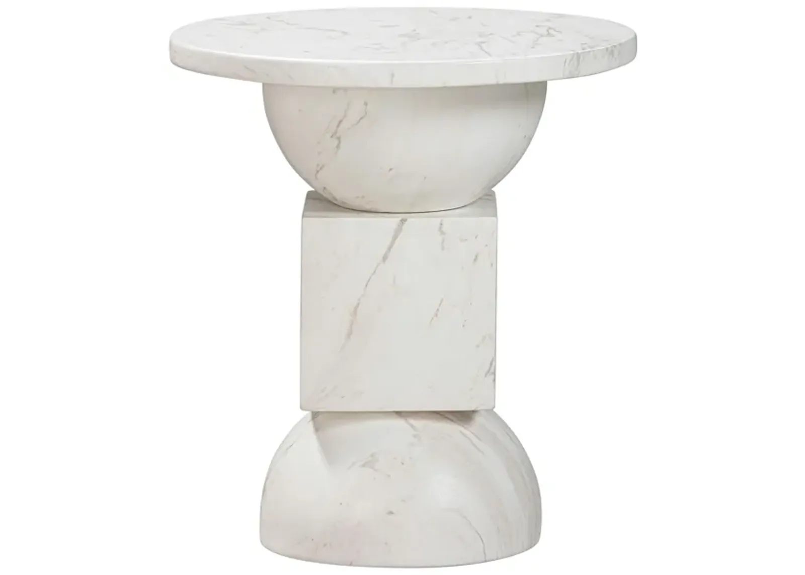 Chip Marble Print Indoor / Outdoor Side Table