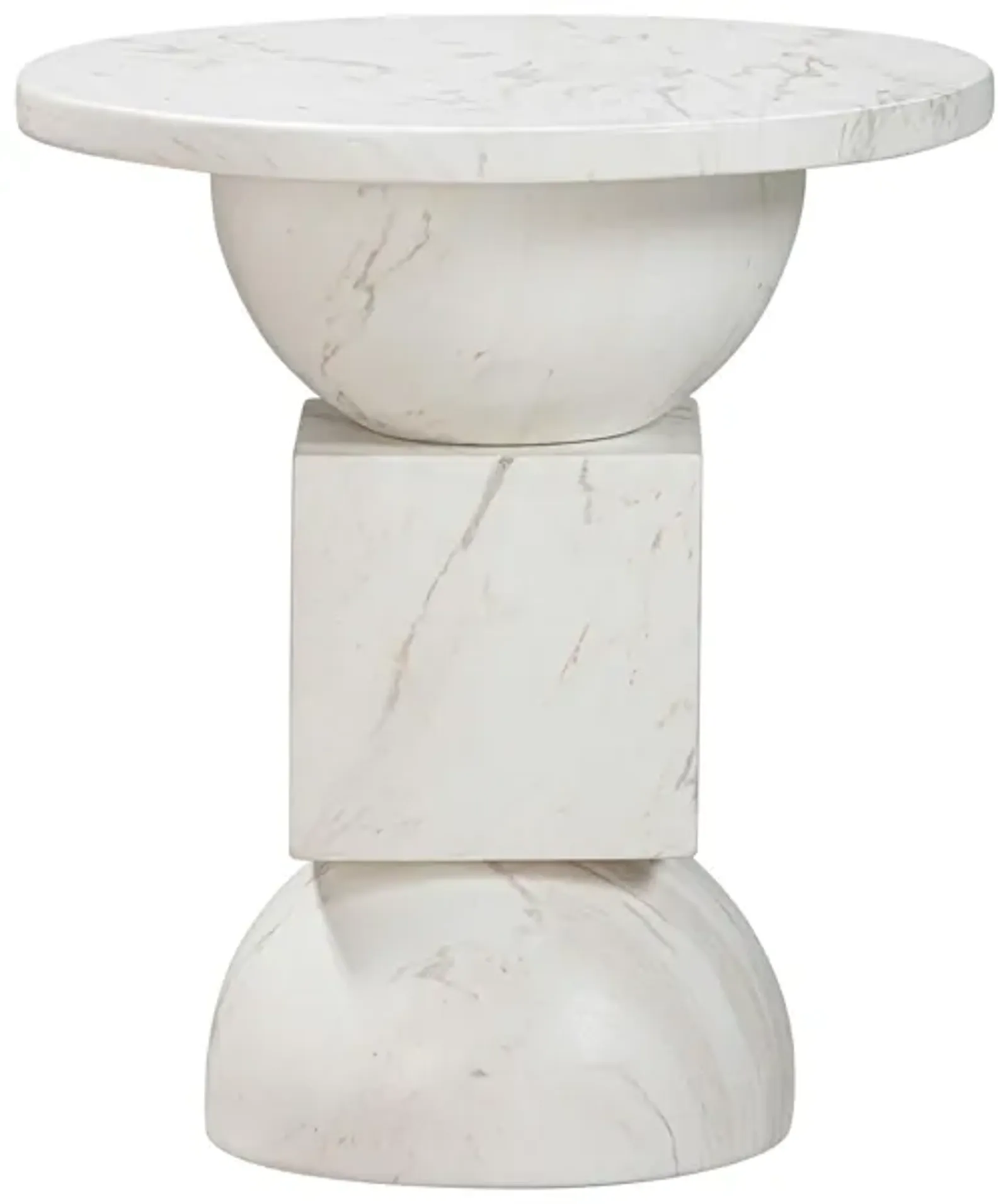 Chip Marble Print Indoor / Outdoor Side Table