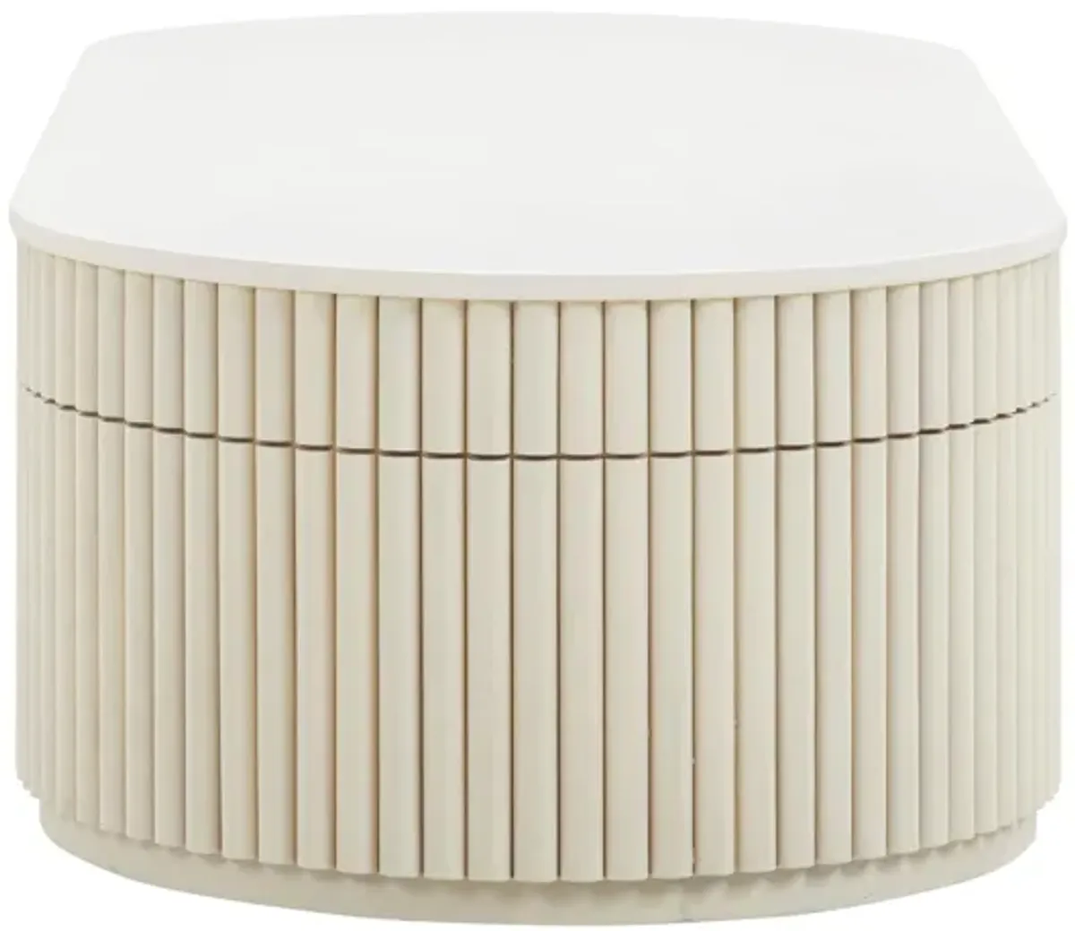 Bella Cream Oval Coffee Table