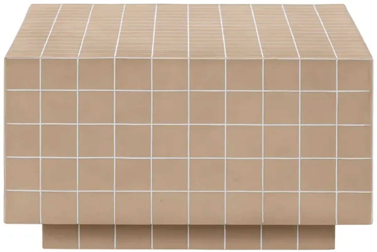 Mixie Taupe Tile Indoor / Outdoor Coffee Table