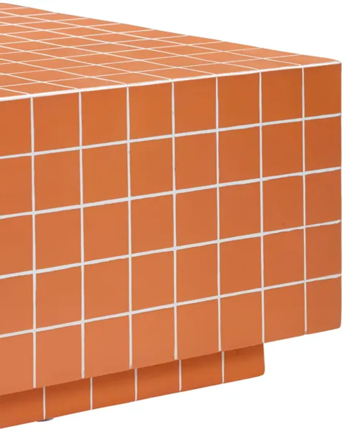 Mixie Brick Orange Tile Indoor / Outdoor Coffee Table