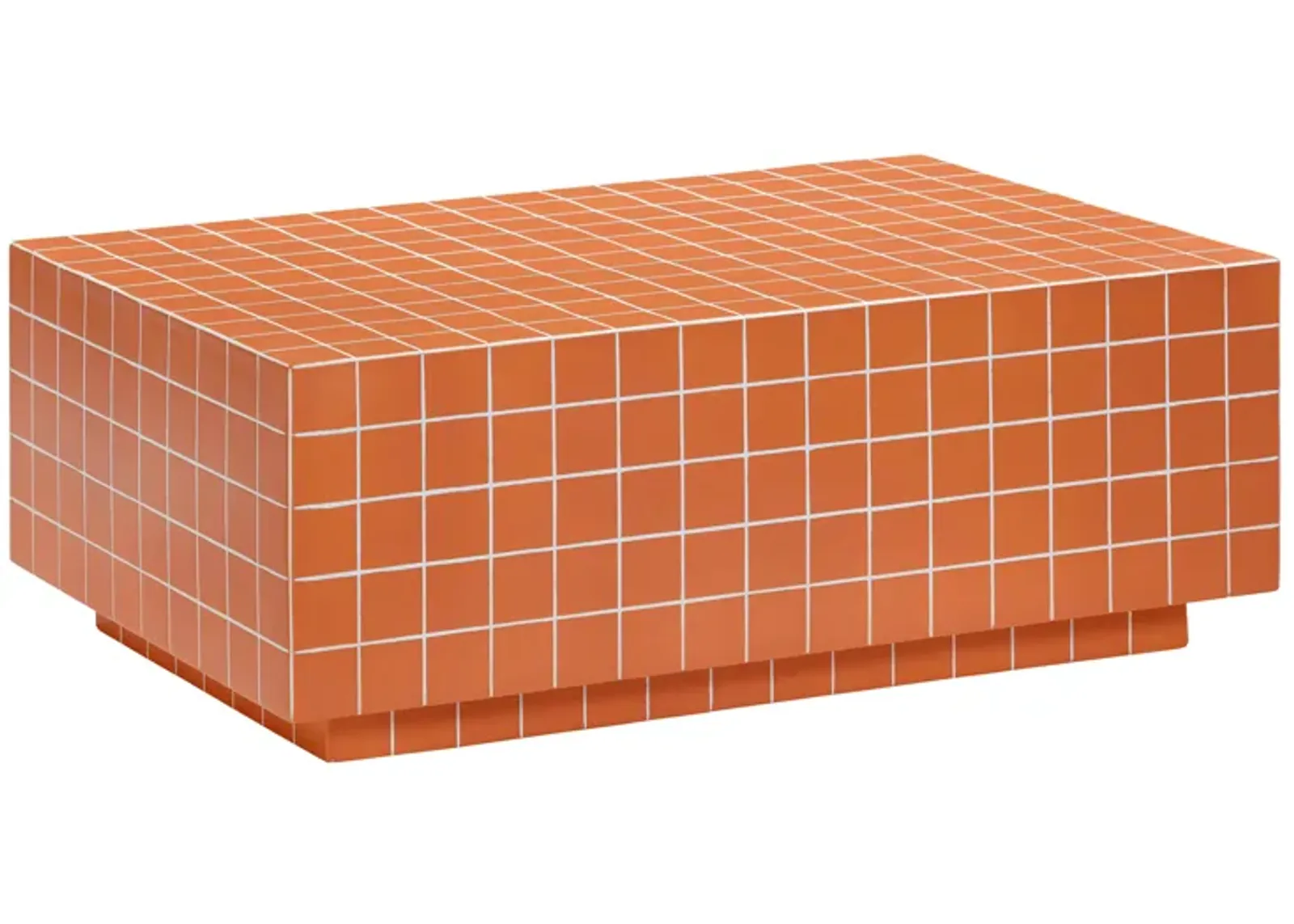 Mixie Brick Orange Tile Indoor / Outdoor Coffee Table