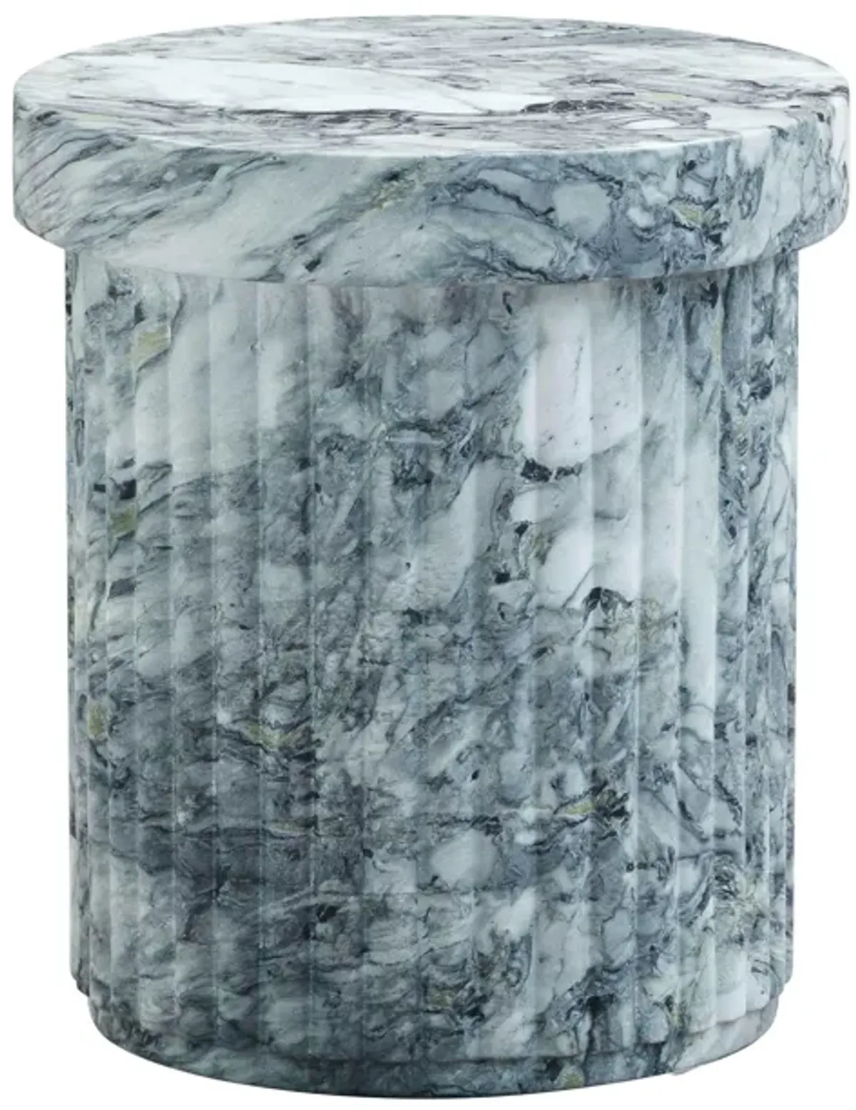 Serafina Marble Pattern Concrete Indoor / Outdoor Side Table