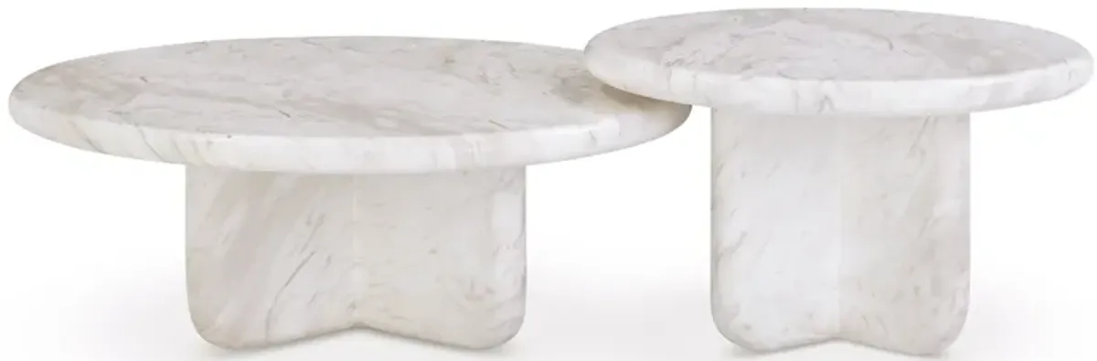 Juju Nesting Indoor/Outdoor Marble Coffee Tables