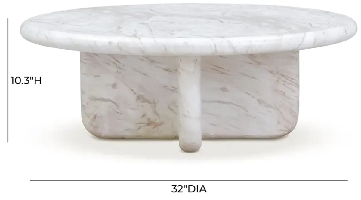 Juju Marble Indoor/Outdoor 32" Short Coffee Table