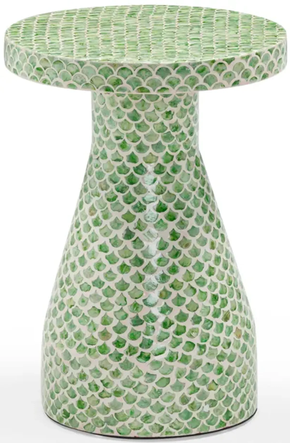Halio Green Shell Side Table