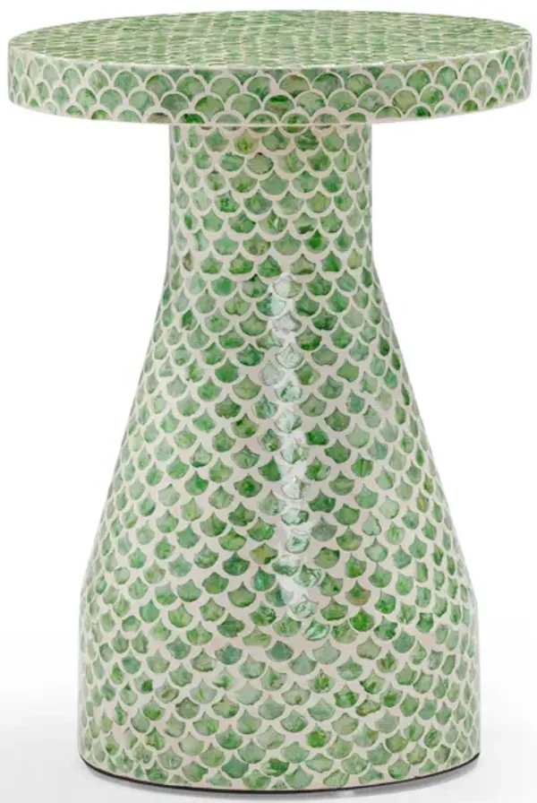 Halio Green Shell Side Table