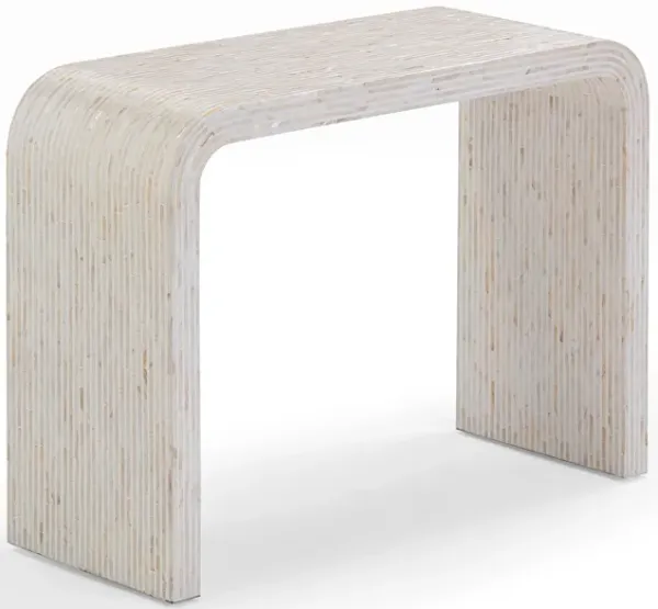 Opus Cream Capiz Shell Console Table