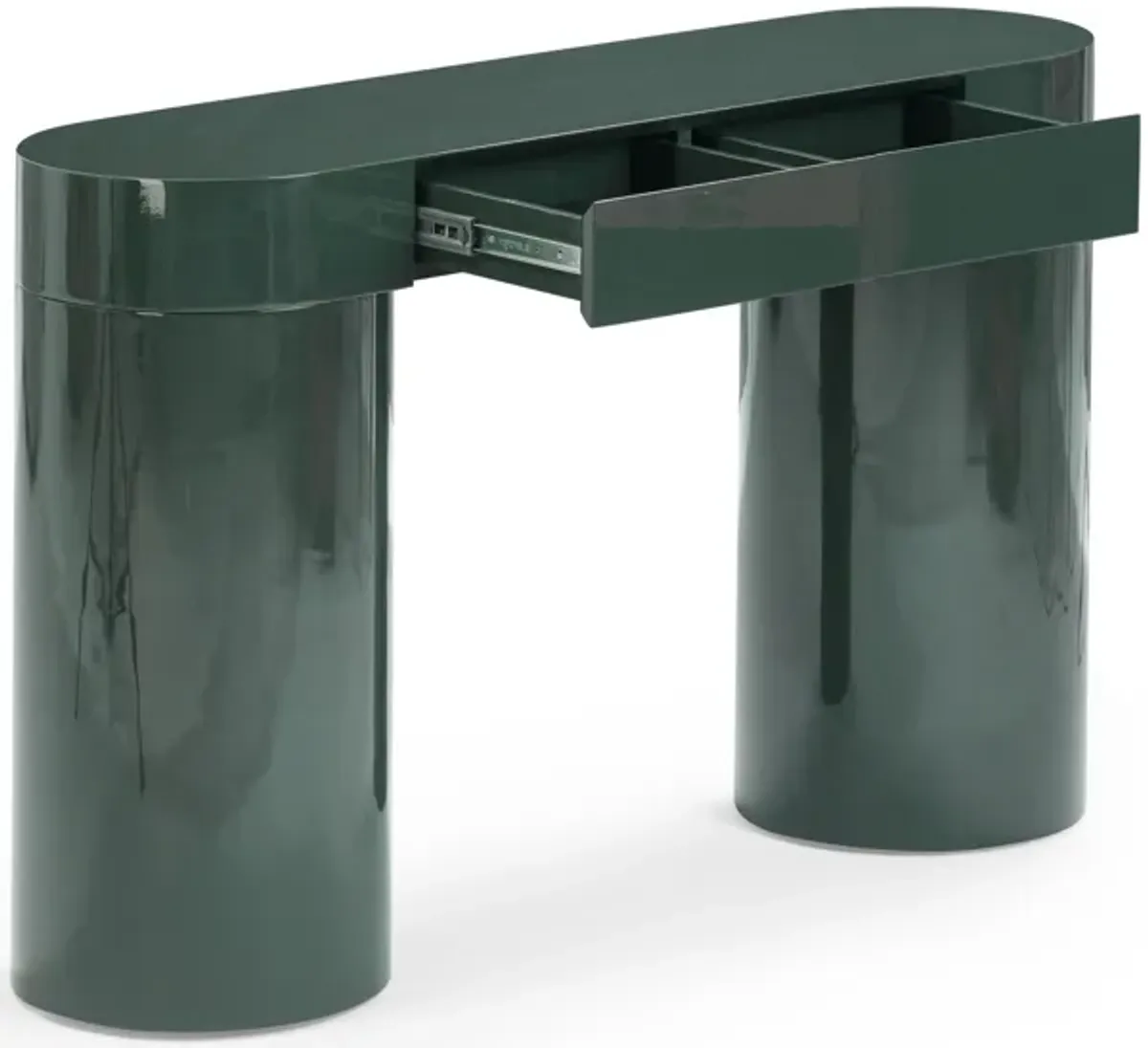Mira Deep Green High Gloss Console Table