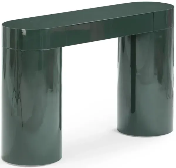 Mira Deep Green High Gloss Console Table