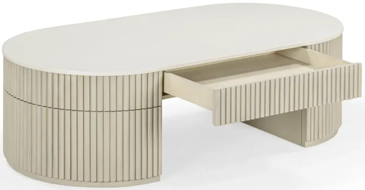 Bella Cream Large Storage Coffee Table